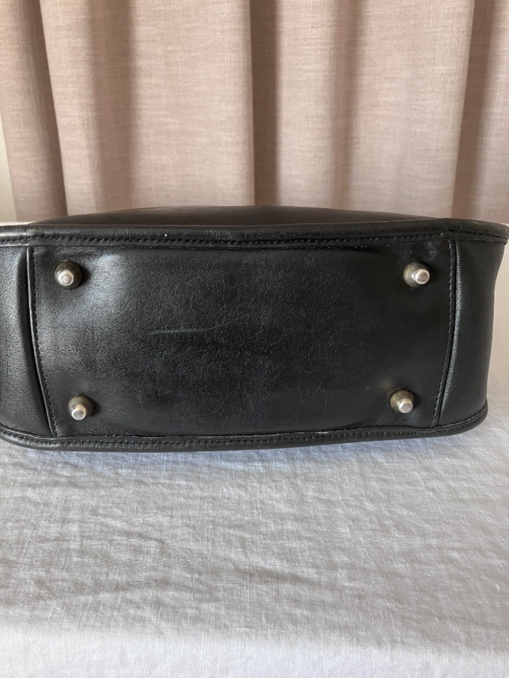 Vintage Coach 9966 Legacy Zip Black Leather Shoulder Crossbody Bag - Picture 3 of 5